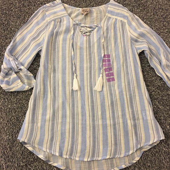 NWT!! Tassel tunic by Como Vintage - Picture 2 of 8